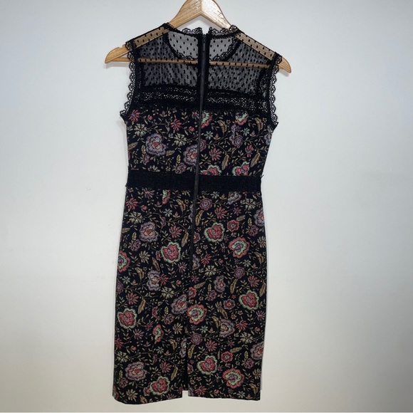 NANETTE LEPORE - Adela Floral-Jacquard Sleeveless Dress - Women’s Size 0 - Picture 4 of 9